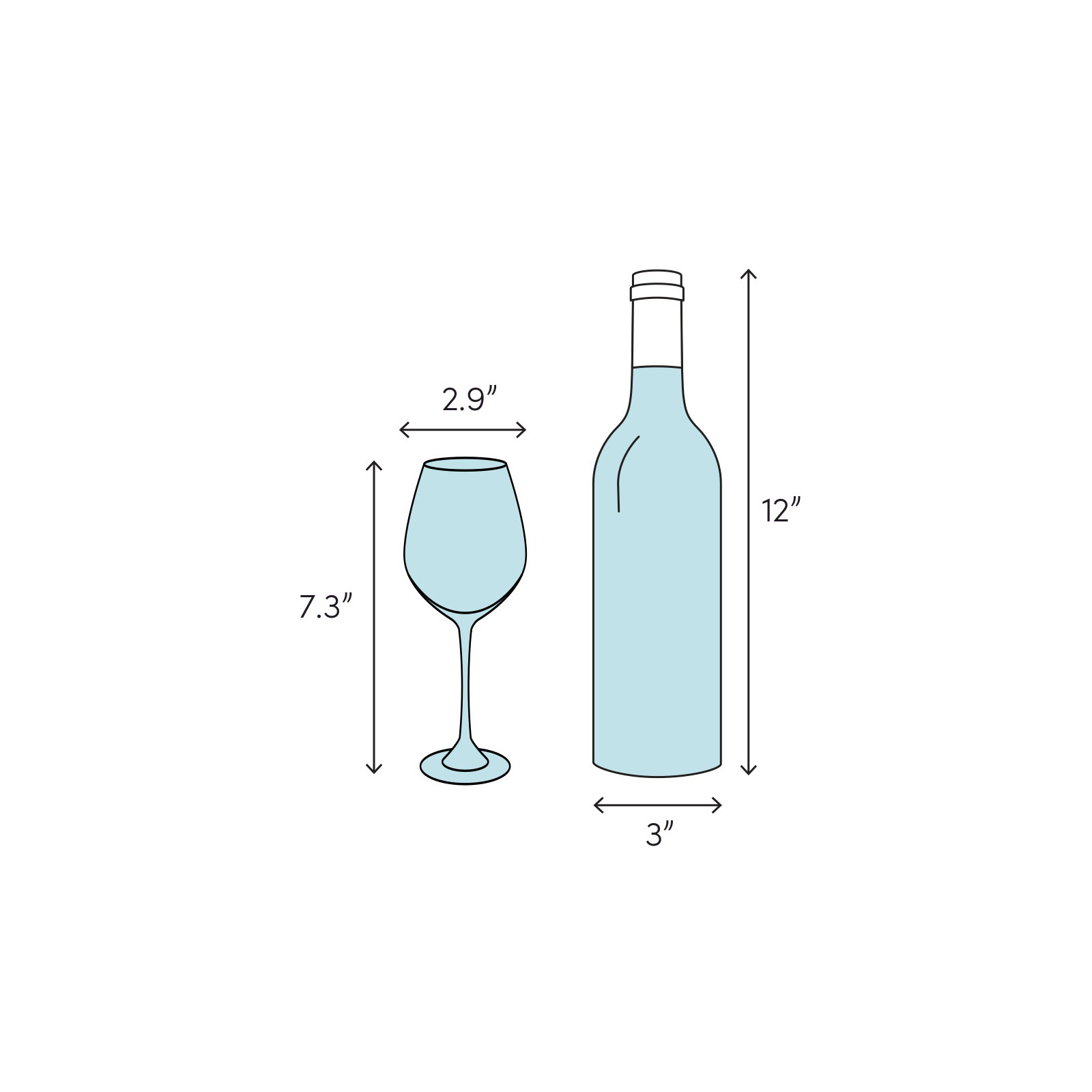 Mondial 8 oz. Crystal All Purpose Wine Glass