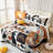 3 Piece 90"x90" Halloween Quilt Set Bedspread Set, Halloween Themed Reversible Bedding Set-103708050-103549205