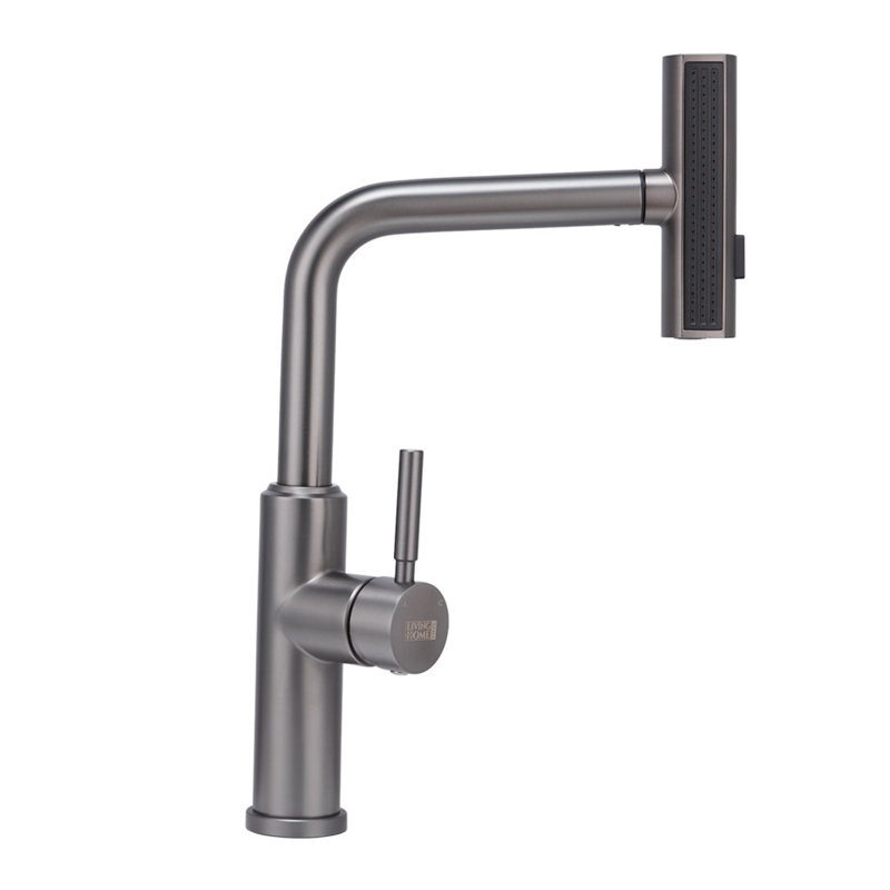 Belfry Kitchen Mallouk Pull Out Kitchen Faucet, Chrome