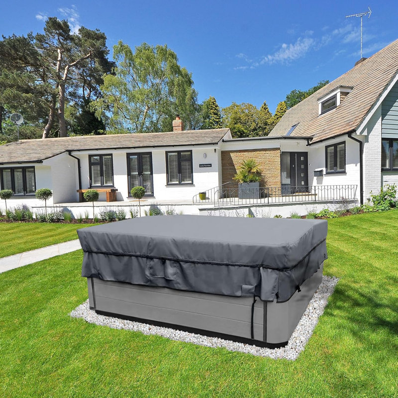 Couvre-spa carré imperméable pour spa robuste