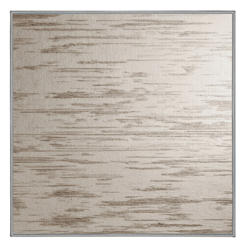 Tapis abstrait gris lavable à la machine, Carré 6 pi