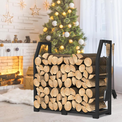 86.4cm W Metal Log Rack