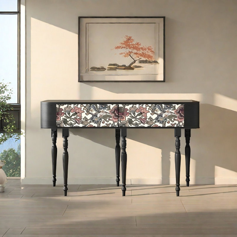 Console Retro Elegant Art, H 31,5 po x l 55,12 po x P 15,75 po