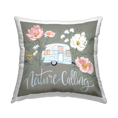 Conception de coussin décoratif imprimé nature par Sara Baker