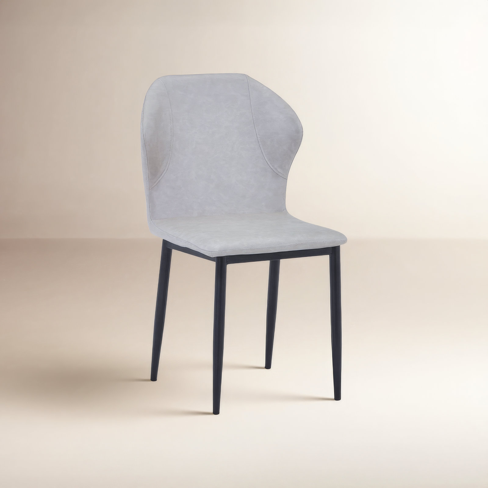 Steves Dining Chair, Light Gray, Single