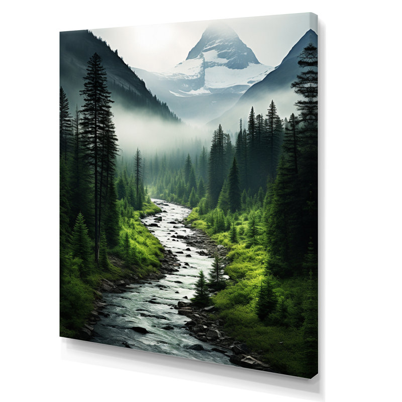 Beedie Canada Misty Morning sur toile, H 32 po x l 24 po x P 1 po, Toile tendue