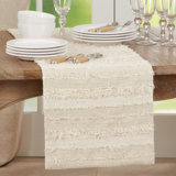 Wes Striped 100% Cotton Table Runner