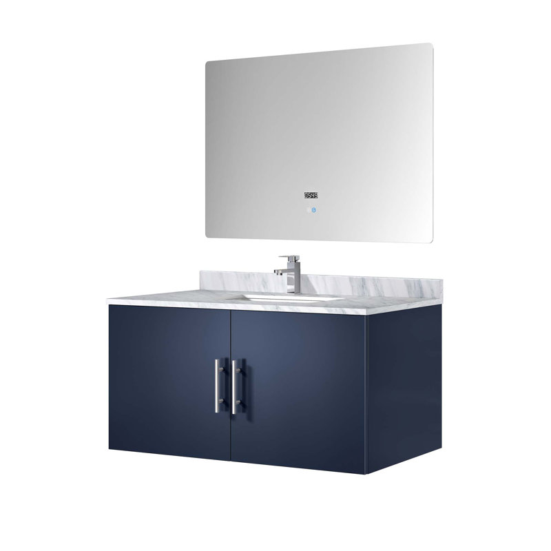Bath Vanity With Faucet Set And LED Mirror