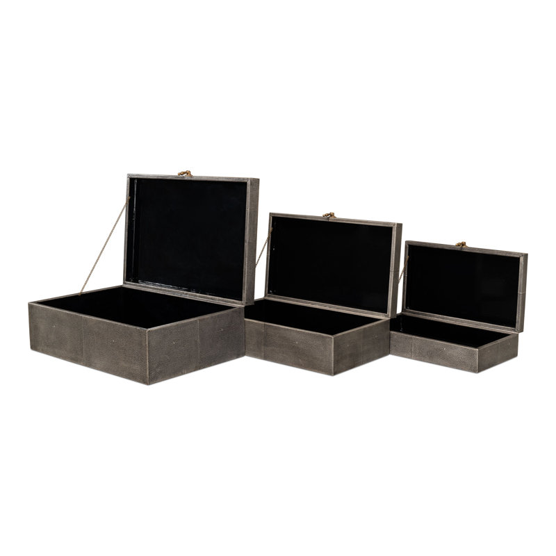 Shagreen Accent, Black Shagreen Antique