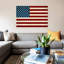 Usa Flag (U.S. Constitution Background) - Print on Canvas-42154847-89241271
