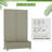 Louvered 72 x 47 in. Iron Planter Box with Trellis-445691255-445691260