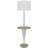 Lockport 61'' Chrome Tray Table Floor Lamp with USB