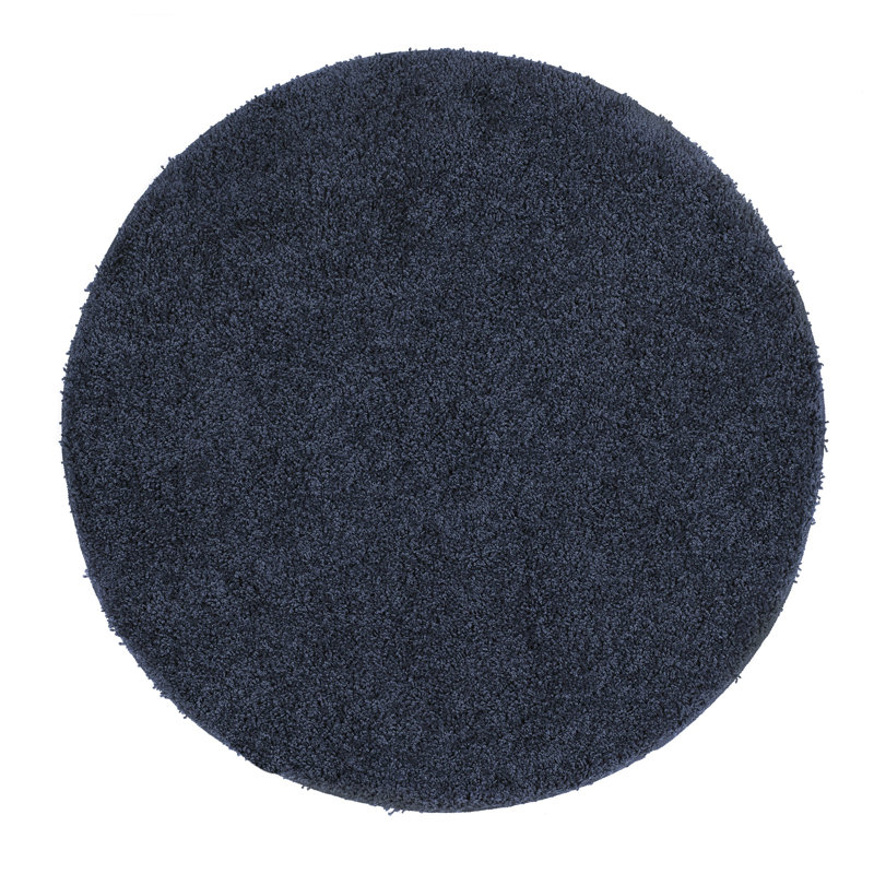 Solid Colour Machine Tufted Area Rug, Round 100 cm