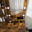 Table de coiffeuse avec miroir à DEL et tabouret-118027889-118027893