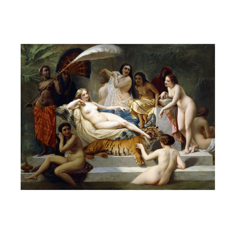 Henri Pierre Picou Odalisque, 1858 Canvas Art, 14" H x 19" W