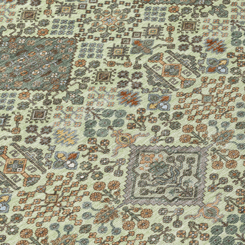 Machine Washable Indoor/Outdoor Chantille ACN2478 Global Rug, Celery, 9' x 12'