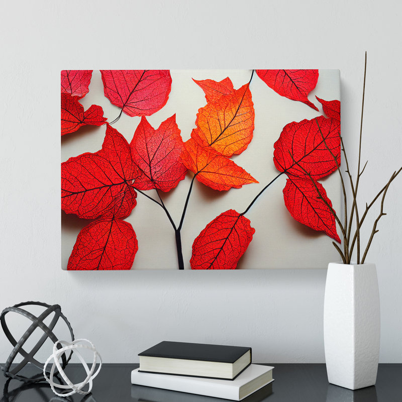 Excellent Autumn Leaf - Wrapped Canvas, 40cm H x 60cm W x 3cm D