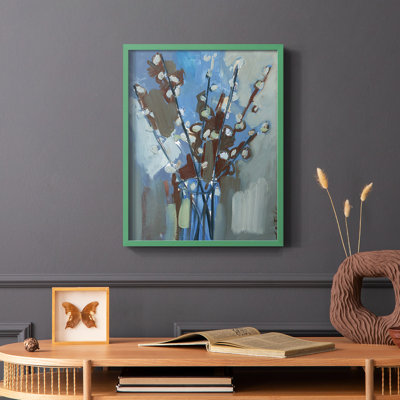 Winter Willow I, reproduction encadrée - bois massif