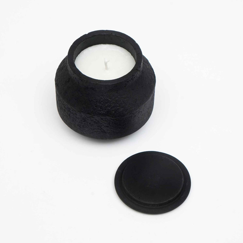 Lavender: Vanilla Scented Jar Candle with Composite Holder