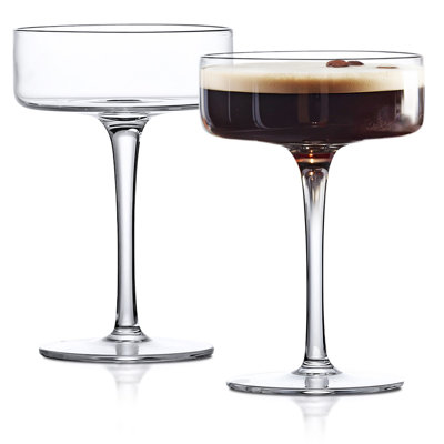 Verre à cocktail transparent martini transparent 6,5 oz