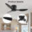 Flush Mount Ceiling Fan Without Light-1140976289