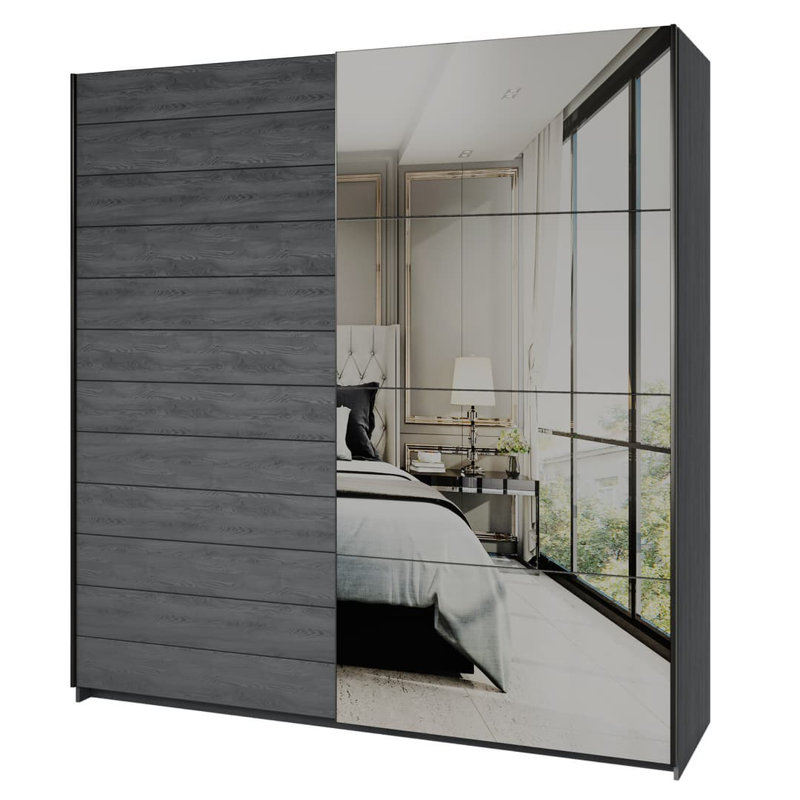 Beedie 2 Door Manufactured Wood Wardrobe