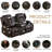 Manual Loveseat Recliner With Pockets & 4 Cup Holders | Compact Double Recliner Sofa | Comfortable Rv Theater Seating | Space-Saving Wall Hugger Recliner With Flip-Top Console Featuring Usb Ports And Outlets | Reclining Seats For Ultimate Comfort-1390812783