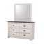 Meuble en bois massif en bois massif de style rustique avec commode à 6 tiroirs 1Pc
