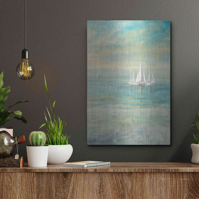 "Sunrise Voiliers II" par Danhui Nai, H 16 po x l 12 po