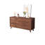 Commode d'appoint moderne en bois d'hévéa