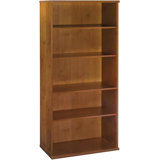 Bush Business Furniture Series C Tall 5-Shelf Bookcase, Durable Engineered Wood Storage And Display Unit For Home Or Office