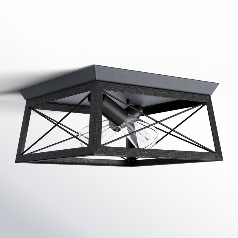 Oisin Flush Mount, Black