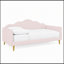 Cadre simple Montufar avec tête de lit et pieds en métal-217093520