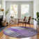 Premium Machine Washable Prisco Purple Rug