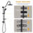 High Pressure Shower Heads With Handheld Spray Combo With Rough In-Valve & Adjustable Slide Bar-120348308