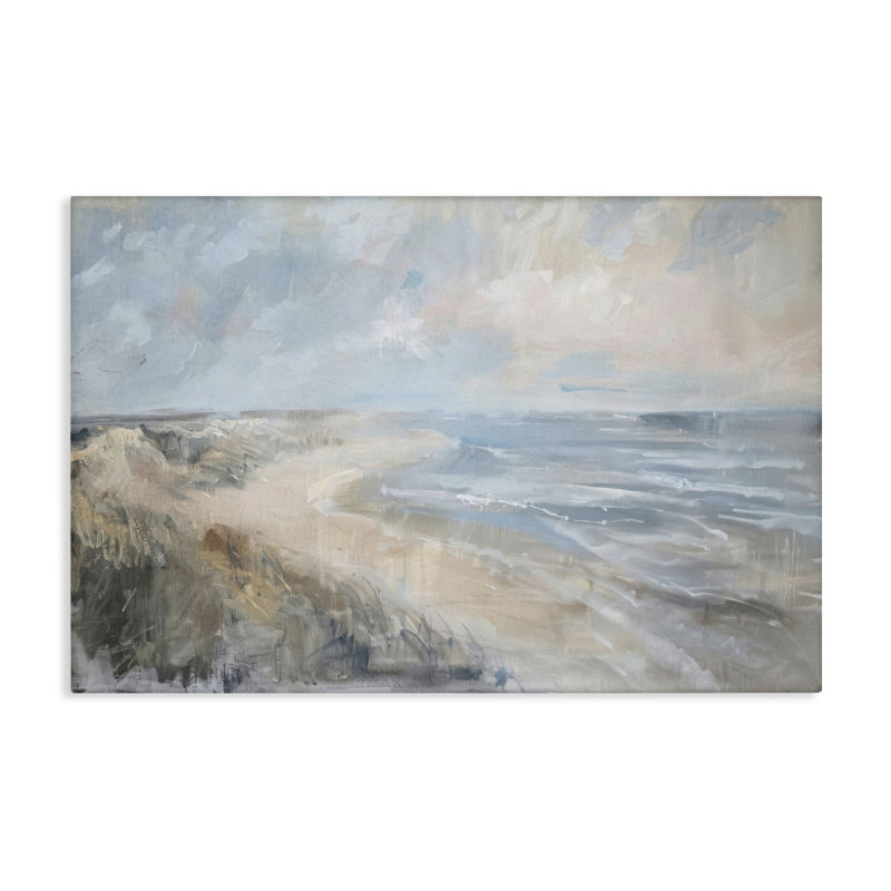  Art mural sur toile Faded Summer Beach par LSR Design Studio, H 16 po x l 24 po