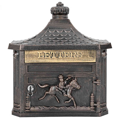 Cast Aluminum Wall Mounted Post Box