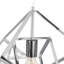 Adamantia 1 - Light Steel Square/Rectangle Pendant