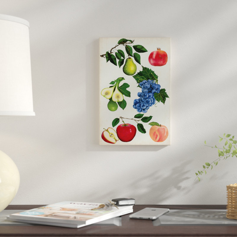 « fruit collection i », impression sur toile, H 26 po x l 18 po x P 1,5 po, Toile tendue, Pas de tapis