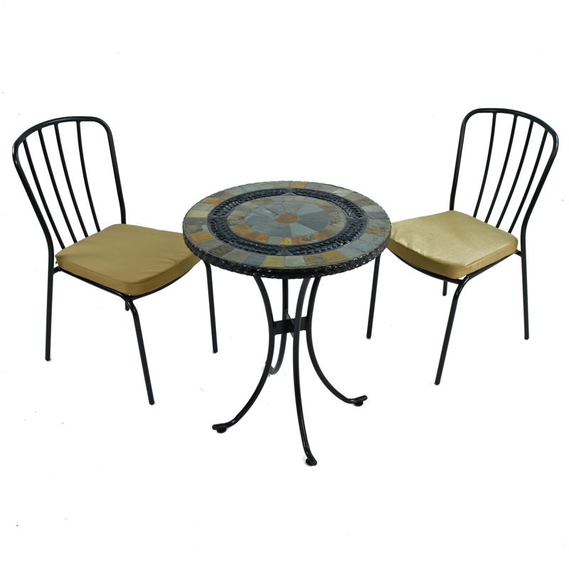 Villena 2 Seater Bistro Set with Cushions
