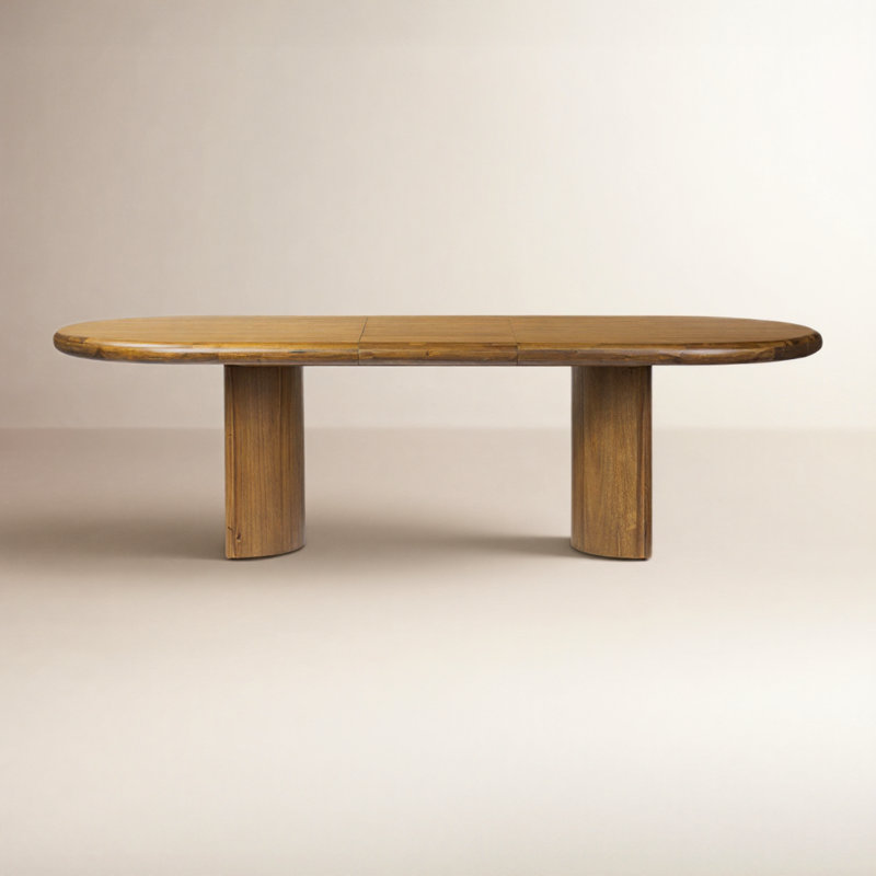 Haiden Extendable Acacia Oval Dining Table