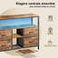 137Cm Wide TV Stand With 4 Drawers And LED Lighting