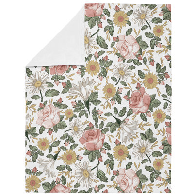 Couverture pour bébé sécuritaire Vintage Floral