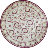 Hand-Knotted High-Quality Red and Red Area Rug