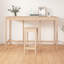  Table de bar en bois de pin massif 70,9 po x 31,5 po x 43,3 po-1209274092