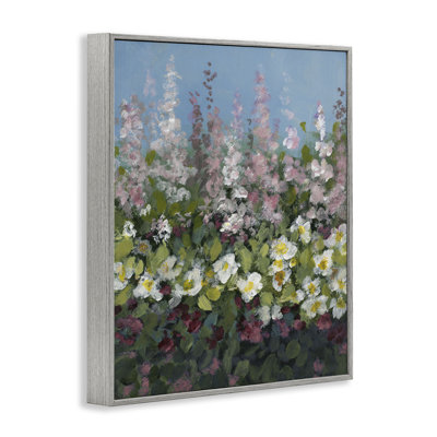«Garden Glory», fleurs mauves, estampe numérique par Lanie Loreth