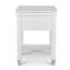 Table de chevet 1 tiroir Point Breeze - blanc frais avec finition glacis gris doux-126536914