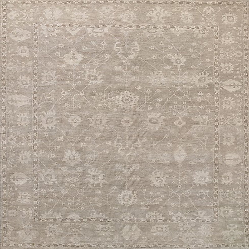 Tapis beige Delbarton, Carré 7 pi