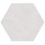 Carreau de sol en porcelaine hexagonale mat 8 po Vesuvius (9,84 pieds carrés / caisse)-55920438