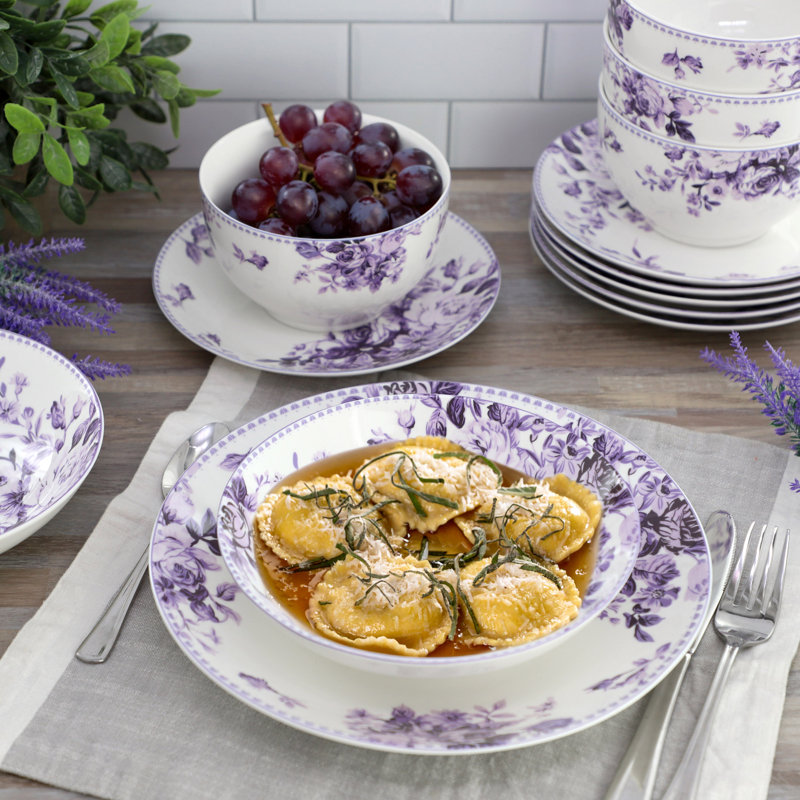  Service de table en porcelaine 24 pièces Traditional